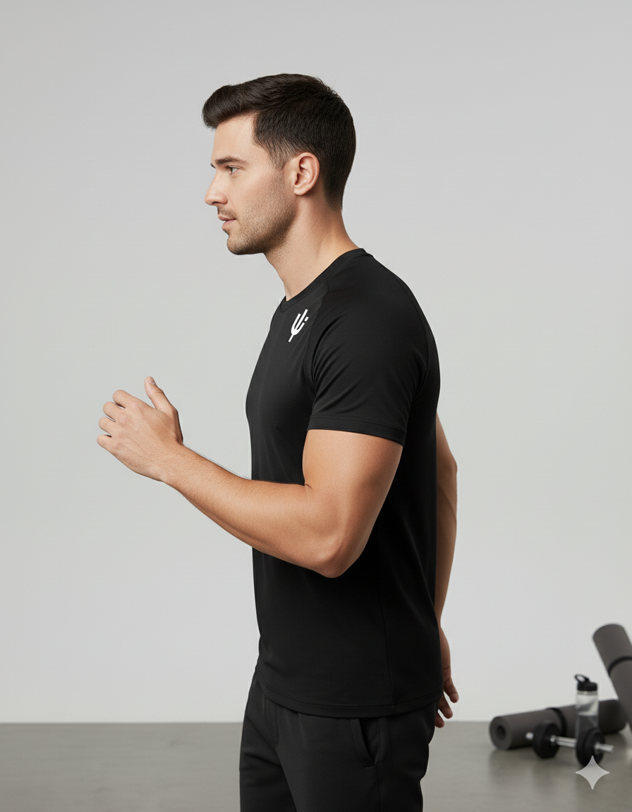 T-shirt Performance Cactus Preto