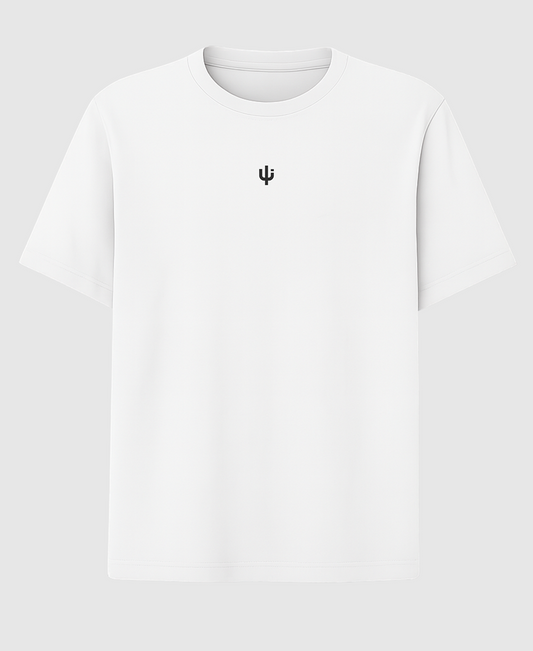 T-shirt Oversized Cactus Symbol White