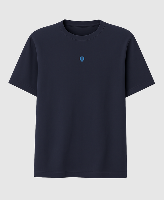 T-shirt Oversized Cactus Symbol Blue Navy
