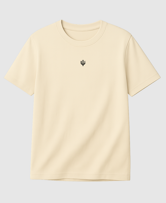 T-shirt Oversized Cactus Symbol Cream