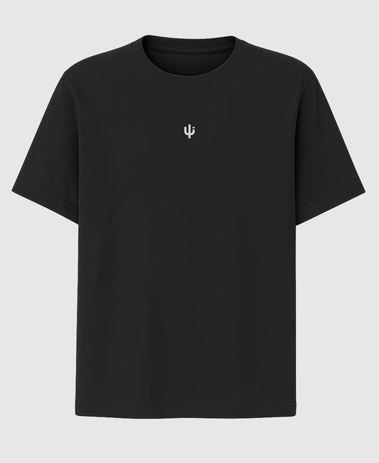 T-shirt Oversized Cactus Symbol Black