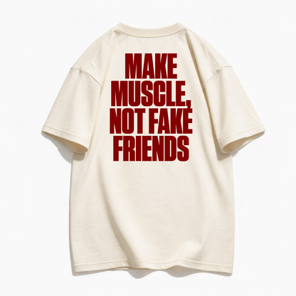 Mandacaru Oversized T-shirt NO FILTER - Make Muscle | Cream