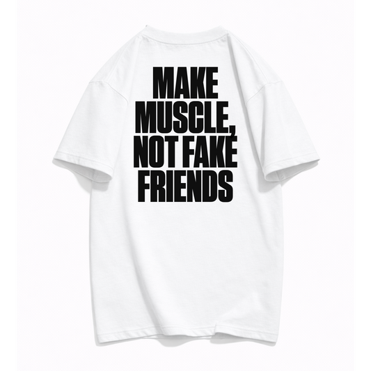 Mandacaru Oversized T-shirt NO FILTER - Make Muscle | White